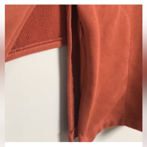 Nike Women's Dri-FIT Studio Short Sleeve Yoga Top, Dusty Peach Size XS, Wrap Tie - Picture 7 of 16